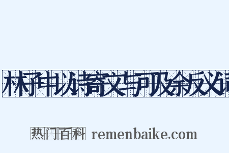 林子中以诗寄文与可及余反义词是什么意思的图片